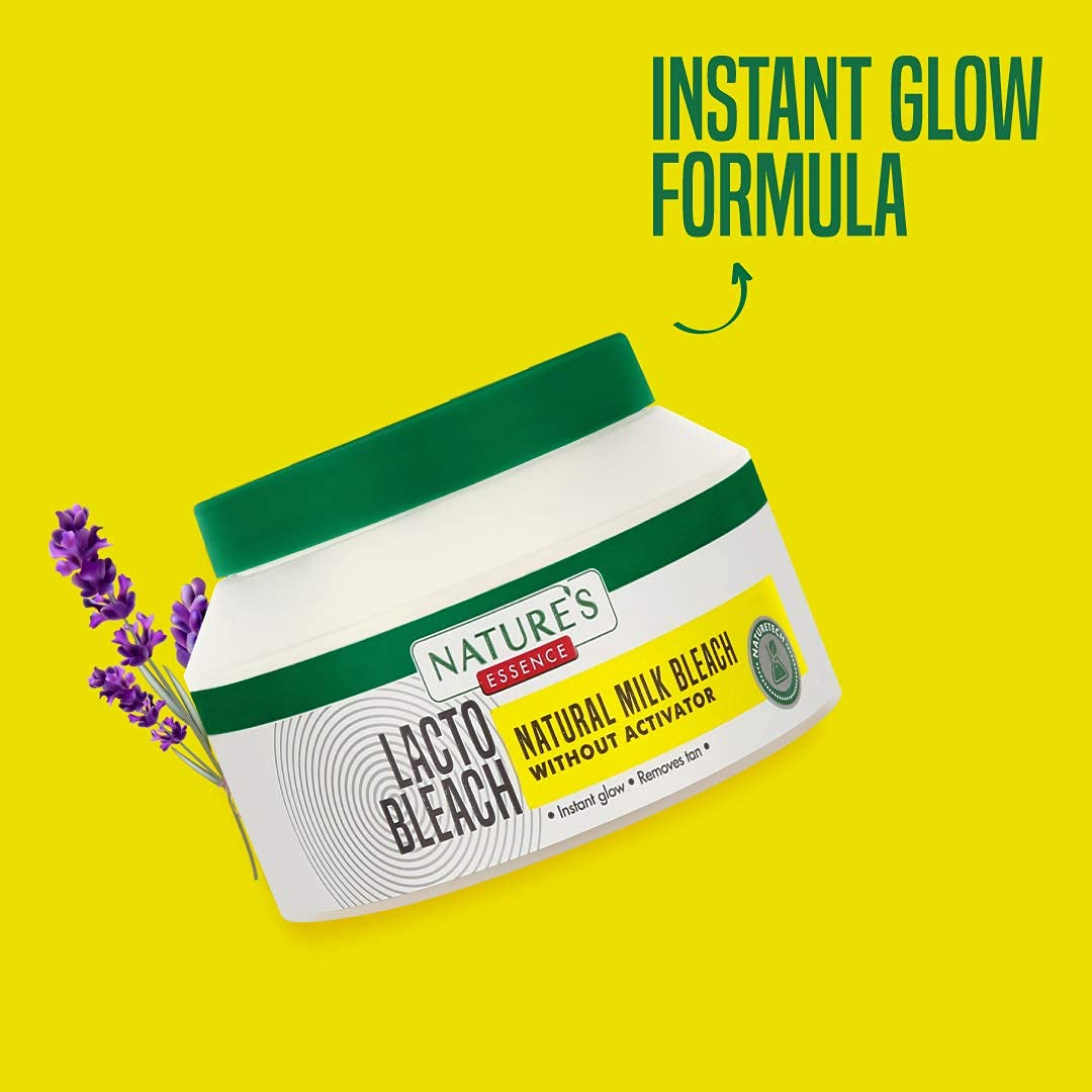 2 Pack X Nature's Essence Caressence Lacto Bleach Tan Removal Cream with Milk by Nature's Essence