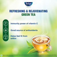 Tetley Loose Green Tea Leaves 250g, Classic Flavour, Immune With Added Vitamin C, Makes 200 Cups, Long Leaf Tea, 5X Antioxidants As An Apple