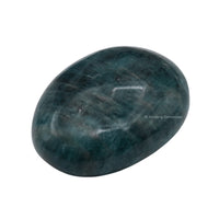 Green Apatite Palm Stone - Pocket Massage Worry Stone for Natural Body Chakra Balancing, Reiki Healing and Crystal Grid Green Apatite