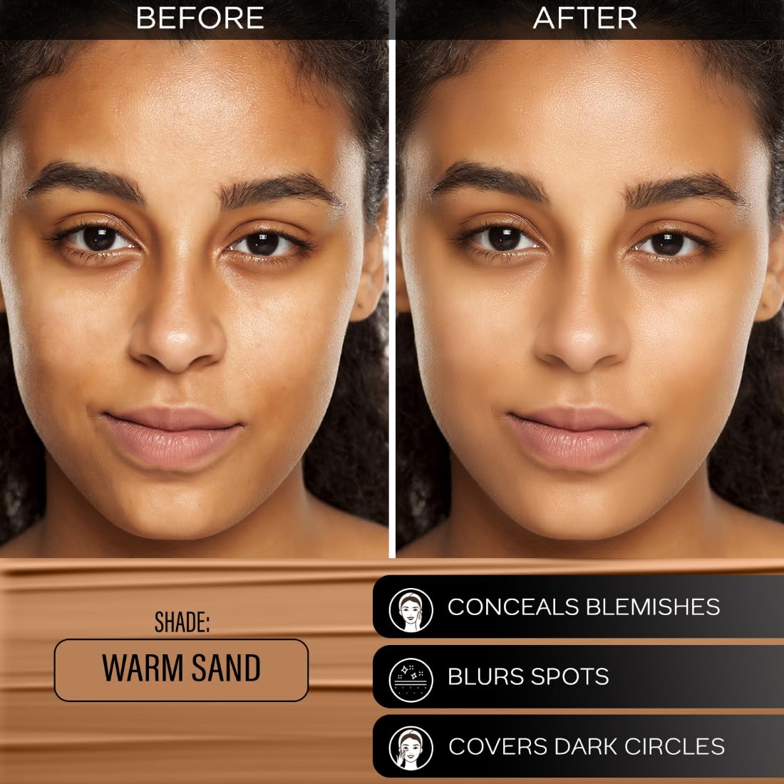 FACESCANADA Rose Glow Kit | Rose Gold Strobe Cream (30Ml) + Warm Sand All Day Medium to High Buildable Coverage Hydra Matte Mini Foundation (15Ml) | Makeup Kit For Women (Combo Pack Of 2)