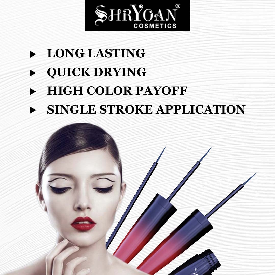 Shryoan Matte Eyeliner| Non-Fading & Long Wear With Waterproof Liner And Non-Smudging With Matte Finish Liner (6ml) (Black)