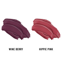 Seven Seas Lips & Cheek Tint Combo Pack of 2 | Matte Natural Blush for Women | Lip Tint with Vitamin E | Nourishing Cheek Tint (Wine Berry, Hippie Pink)