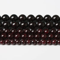 AAA Natural Garnet Stone Beads for Jewelry Making Energy Crystal Healing Power Gemstone DIY Bracelet Necklace 8mm 45pcs (8mm, Garnet )