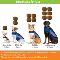 ThunderWunders Hemp Dog Calming Chews | Vet Recommended for Situational Anxiety | Fireworks, Thunderstorms, Travel & More | Made with Hemp Seed, Thiamine, L-Tryptophan, Melatonin & Ginger (180 Count) 180 Count