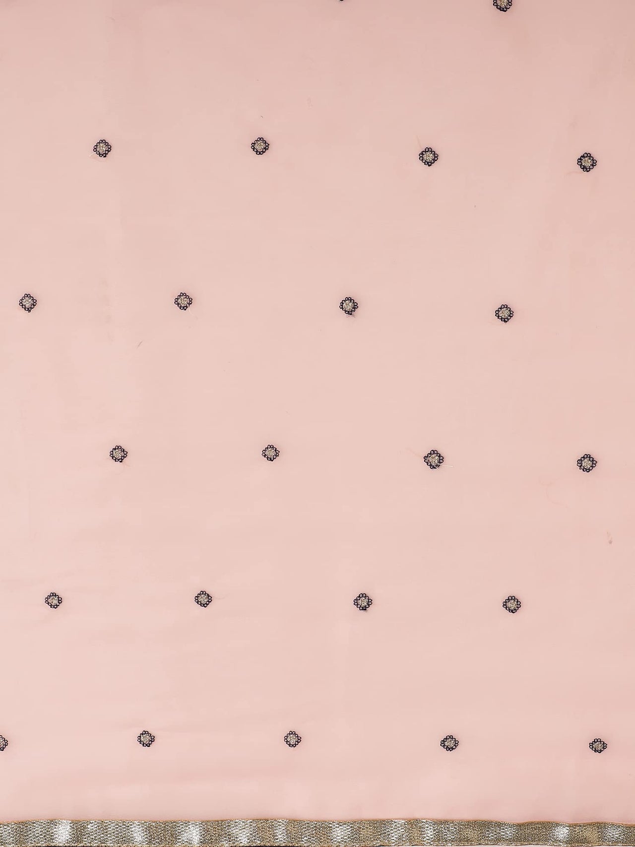 AKHILAM Women's  Organza Net Embroidered Saree With Blouse Piece