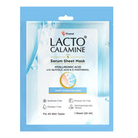 Lacto Calamine Hyaluronic Acid Face Sheet Mask |Instant Hydration |Glycolic Acid & D-Panthenol|30 g