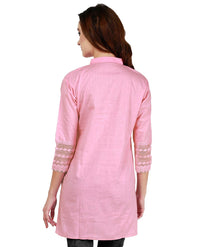 ZUNN Women's  Chikankari Cotton Straight Kurta