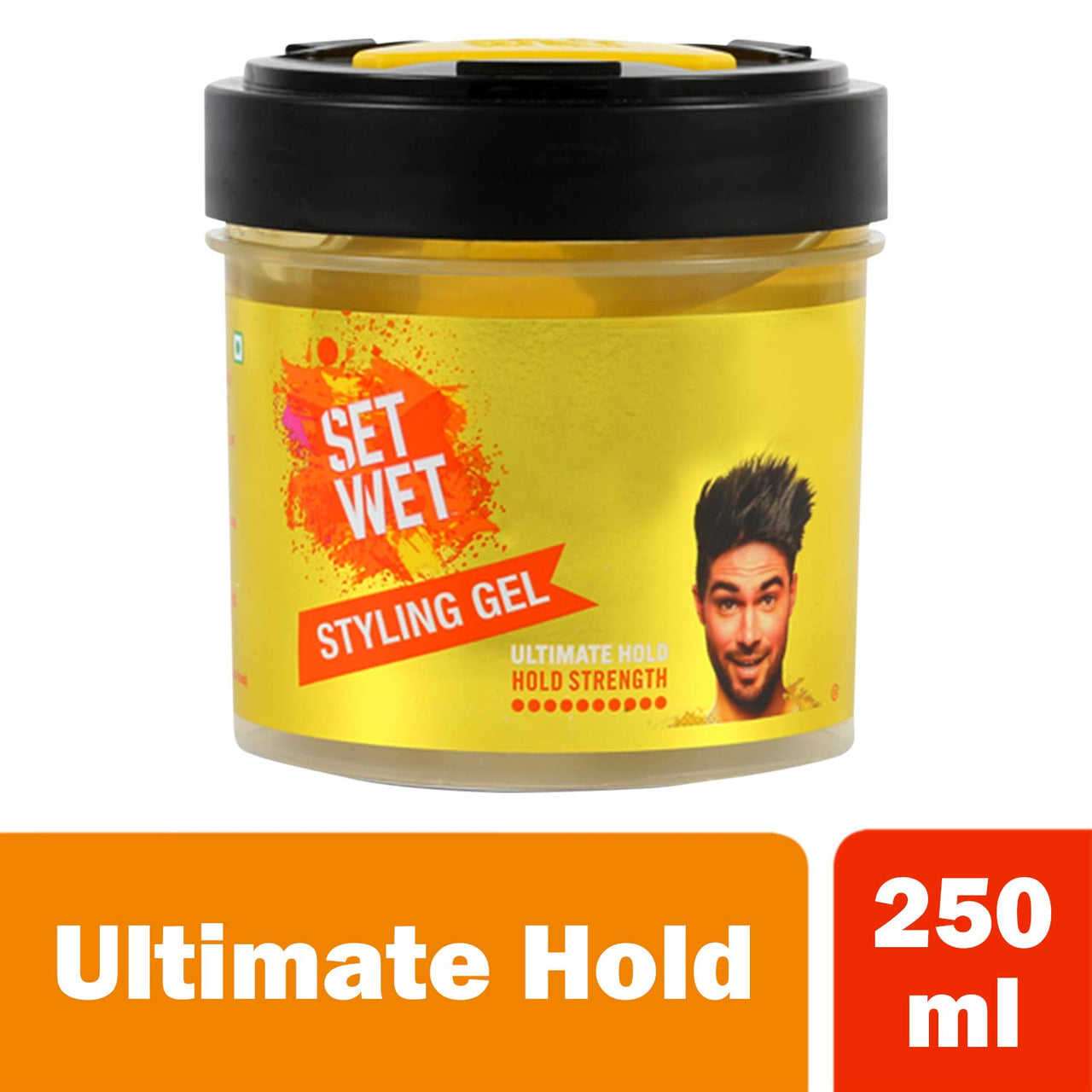 Set Wet Hair Gel Ultimate Hold, 250ml & Cool Hold Strength Hair Gel, 250ml