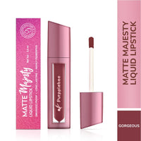 MATTE Majesty Liquid Lipstick Smudged Proof Long Lasting Highly Pigmented Water Proof Matte Liquid Lipstick (Gorgeous)
