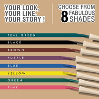 Glamveda Super Matte Liquid Eyeliner – Black, Smudge-Proof, Waterproof, Quick Drying | 24-Hour Long Stay | Smooth Application | Bold, Clean, Smudge-Free Look