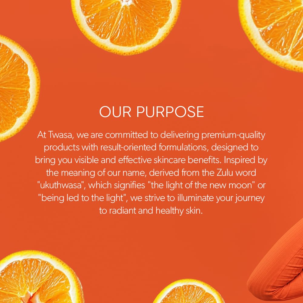 Twasa Vitamin C Serum Face Wash For Skin Brightening, Even Skin Tone & Reduce Dark Circles with Niacinamide & Orange Beads | Paraben & SLS Free(100 ml)