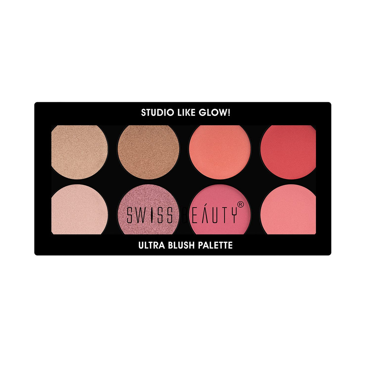 Swiss Beauty Ultra Blush Palette with highly blendable shades | Pigmented Blusher for a Natural Blush | Shade-1, 16gm|