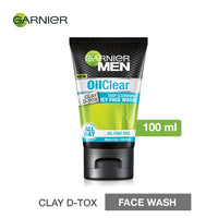 Garnier Men Power White Anti-Pollution Double Action Facewash, 100gm And Garnier Men Oil Clear Clay D-Tox Deep Cleansing Icy Face Wash, 100gm