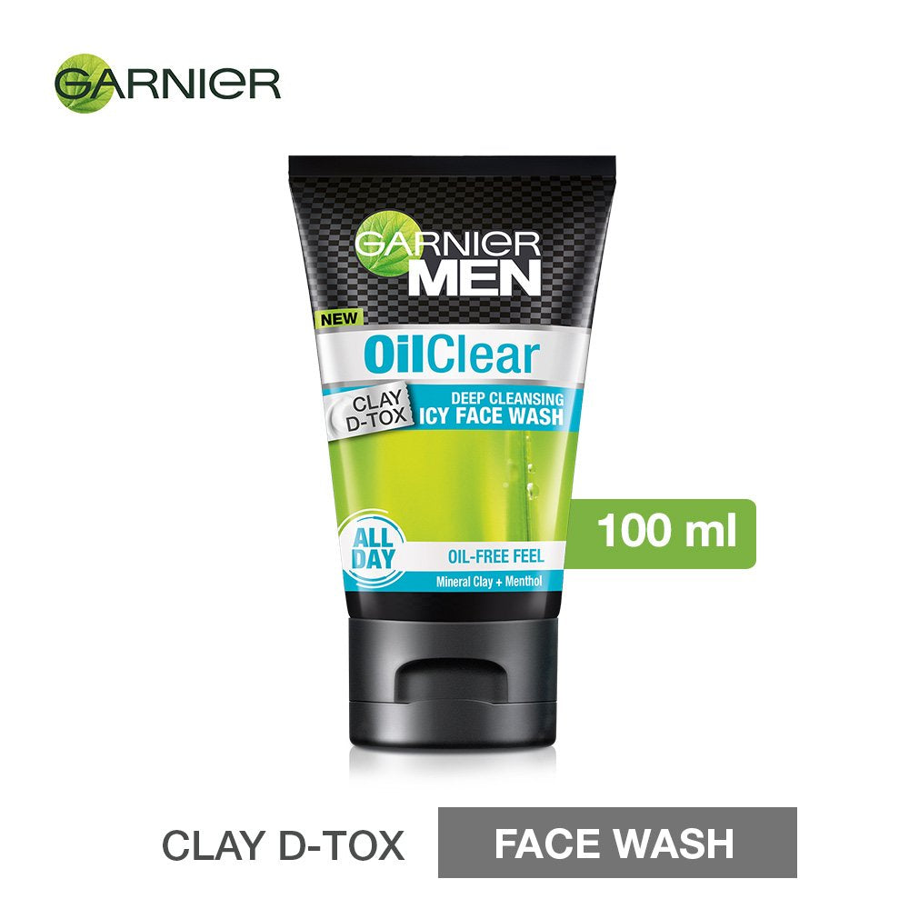 Garnier Skin Naturals Micellar Cleansing Water, 125Ml+ Men Oil Clear Deep Cleansing Facewash, 100G