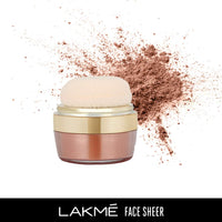 Lakmé 9 to 5 Flawless Matte Complexion Compact Powder, Melon, Absorbs Oil, Conceals & Gives Radiant Skin - All Day Matte Finish Face Makeup, 8 g & Face Sheer Highlighter, Sun Kissed, 4g