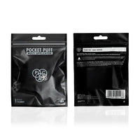 PAC Pocket Puff (1 Pc) | Beauty Blender Makeup Puff (Medium) | Cotton Air Cushion Triangle Powder Puff for Women | Soft Foundation Sponge with Strap | Beauty Tools for Dry & Wet Use - Black