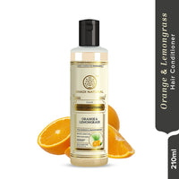 Khadi Natural Orange & Lemongrass Herbal Hair Conditioner for Frizzy and Damaged Hair, All Types, 210 Millilitre