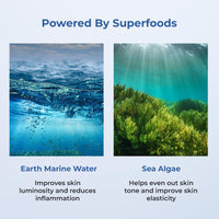 Naturali Aqua Hydrating Face Serum With Earth Marine Water, Sea Algae & Hyaluronic Acid | Locks In Moisture | Revives Dull Skin | Paraben & Mineral Oil Free | 30ml