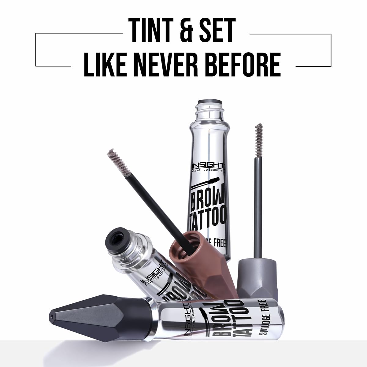 Insight Cosmetics Brow Tattoo | Smudgefree, Fade proof & Waterproof Formula | Sculpts & Defines Eyebrow | 5 g (EB02-Black)