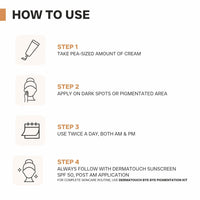 DERMATOUCH Bye Bye Pigmentation Cream || Anti Pigmentation Cream for Women/Men with Niacinamide, B-White, Lime Pearl, OA Hidroxitirosol LD & Tyrostat - 19G