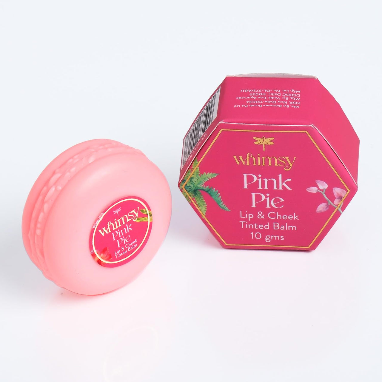 Whimsy Lip N Cheek Tint For Girls, Preteen And Teens|Kids Natural Lip Balm With Jojoba Oil And Vitamin E For Lips, Eyelids & Cheeks|Kids Makeup Safe|Skin Friendly Lip Balms For Girls - Pink