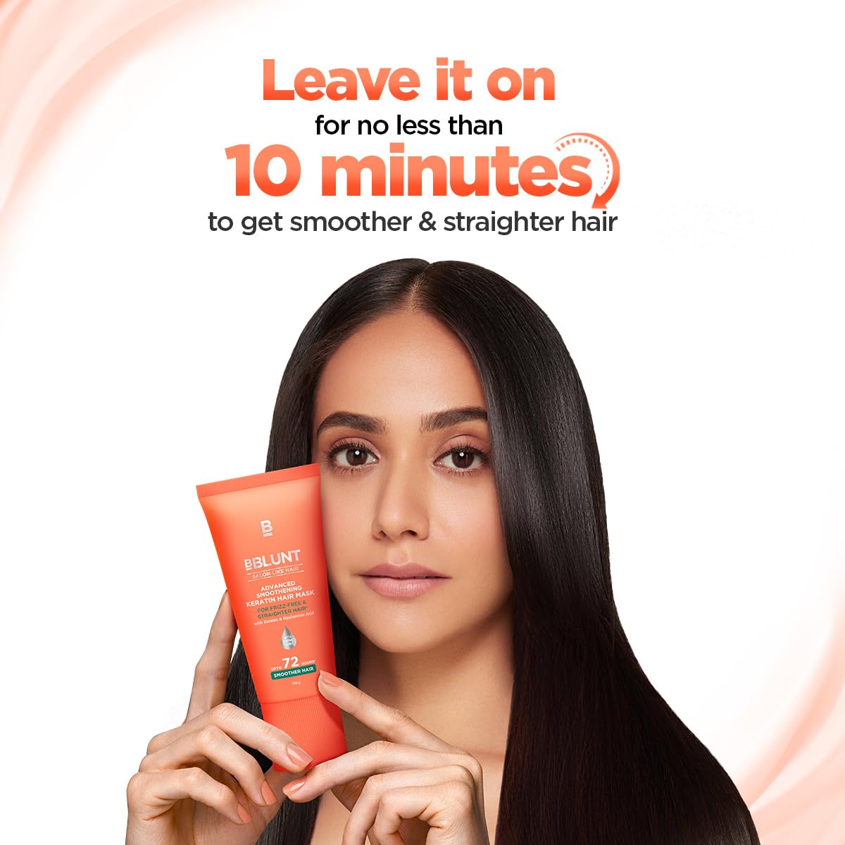 BBLUNT Advanced Smoothening Hair Mask with Keratin & Hyaluronic Acid - 150 g | Makes Hair Frizz-Free & Straight | Deeply Nourishes | Adds Spectacular Shine