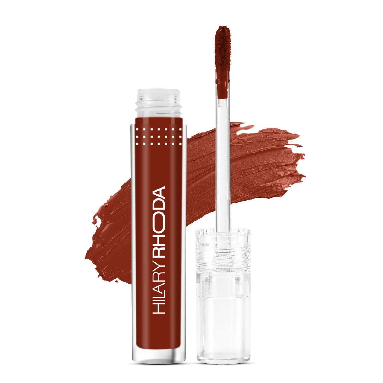 Hilary Rhoda Power Of Matte Liquid Lipstick | Buildable Colour | Long Lasting & Matte Finish | Lightweight & Non-Drying Formula | Smudge Proof & Non-Transferable | 3ml (Deeply Red - Shade 22)