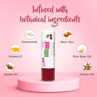 Sebamed Lip defense 4.8gm, Cherry | SPF 30 |Lip balm for Dry & Chapped lips with natual oil & Vitamin E | UV protection | Dermatologically tested