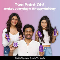 2.Oh! Italian 3-in-1 Hair Styling Spray | Heat Protectant | Volumizer | With Panthenol and Proteins | No Residue Shine Spray | Natural Hold for Men and Women