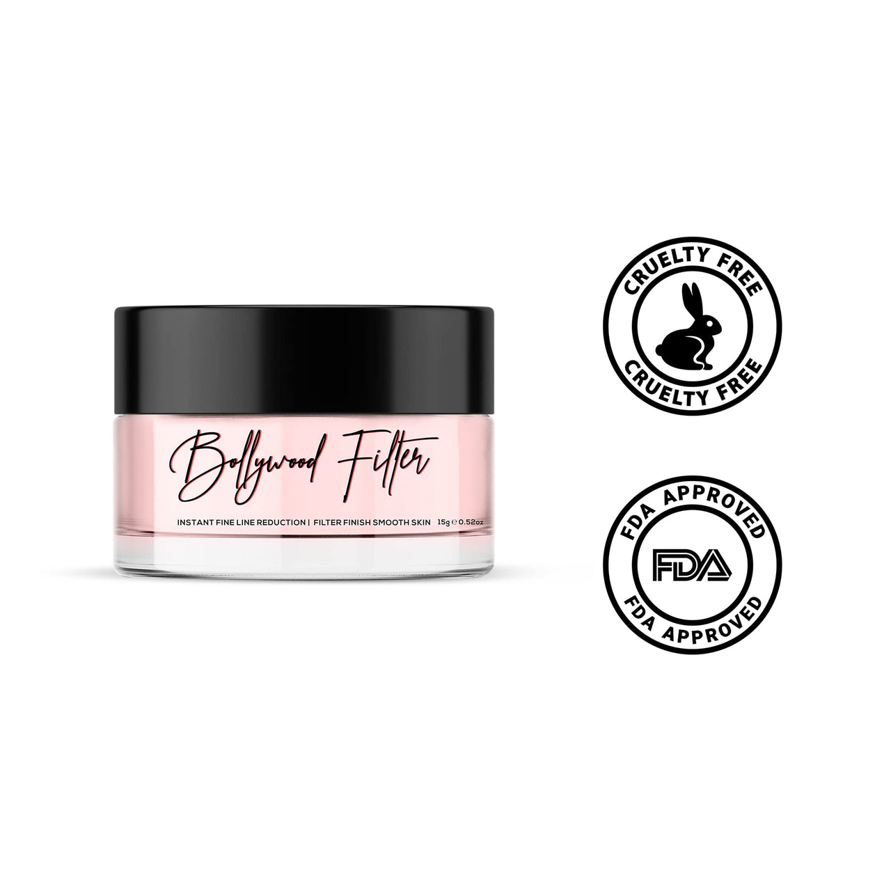 RENEE Bollywood Filter Face Primer 15gm and RENEE Madness Ph Lipstick 3gm - Black Lipstick With Glossy Pink Payoff
