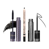 Shryoan Perfect Combo Waterproof Kajal, Mascara & Eyeliner Eye Makeup Kit with Women & Girls