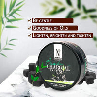 NutriGlow Natural's Bamboo Charcoal Face Pack With Ethiopian Kaolin Black Clay For Brightening, Lightening & Tightening Skin,100% Natural, 200gm