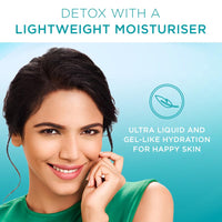 Simple Daily Skin Detox Ultra-light Liquid Moisturiser 60ml | For 24 Hr Hydration & Matte Look | For Oily, Pimple-Prone & Spot-Prone Skin