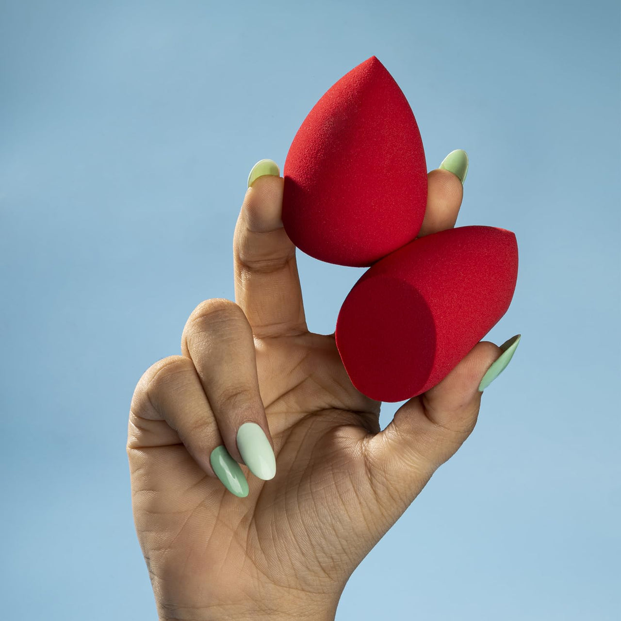 PAC 3D Sponge Set (Water Drop, Olive) (Red) (2 Pc)