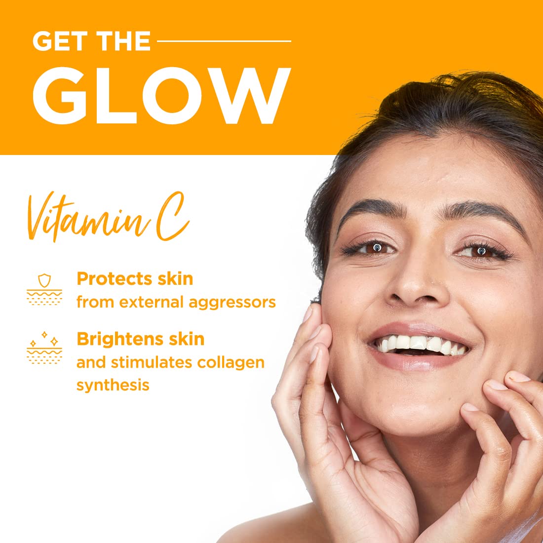 Simple Protect N Glow Vitamin C Moisturising Glow Gel| With Yuzu Lemon| For all Skin Types| No Colour, Perfume| No Harsh Chemicals & Parabens| Tested on Sensitive Skin, 40g