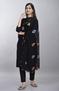 DIAMO Women's  Phulkari Chiffon Dupatta