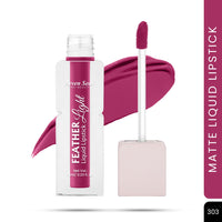 Seven Seas Feather Light Liquid Lipstick | Matte Finish Liquid Lipstick | Long Lasting | Non Transfer | One Coat Application | Stay Upto 12 Hours (303, 6ml)