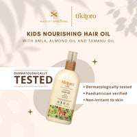 Tikitoro Kids Nourishing Hair Oil Pack Of 2, 100% Vegan with Bringha, Tamanu, Amla, Olive, Aloe & Argan Oil, Promotes Hair Growth, Conditions Scalp, No Paraben & Sulphate (150 ml x 2)