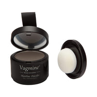 VAGMINE Hair Line Powder for Beard - Root Concealer & Gray Coverage for Men and Women, Dark Brown 5g