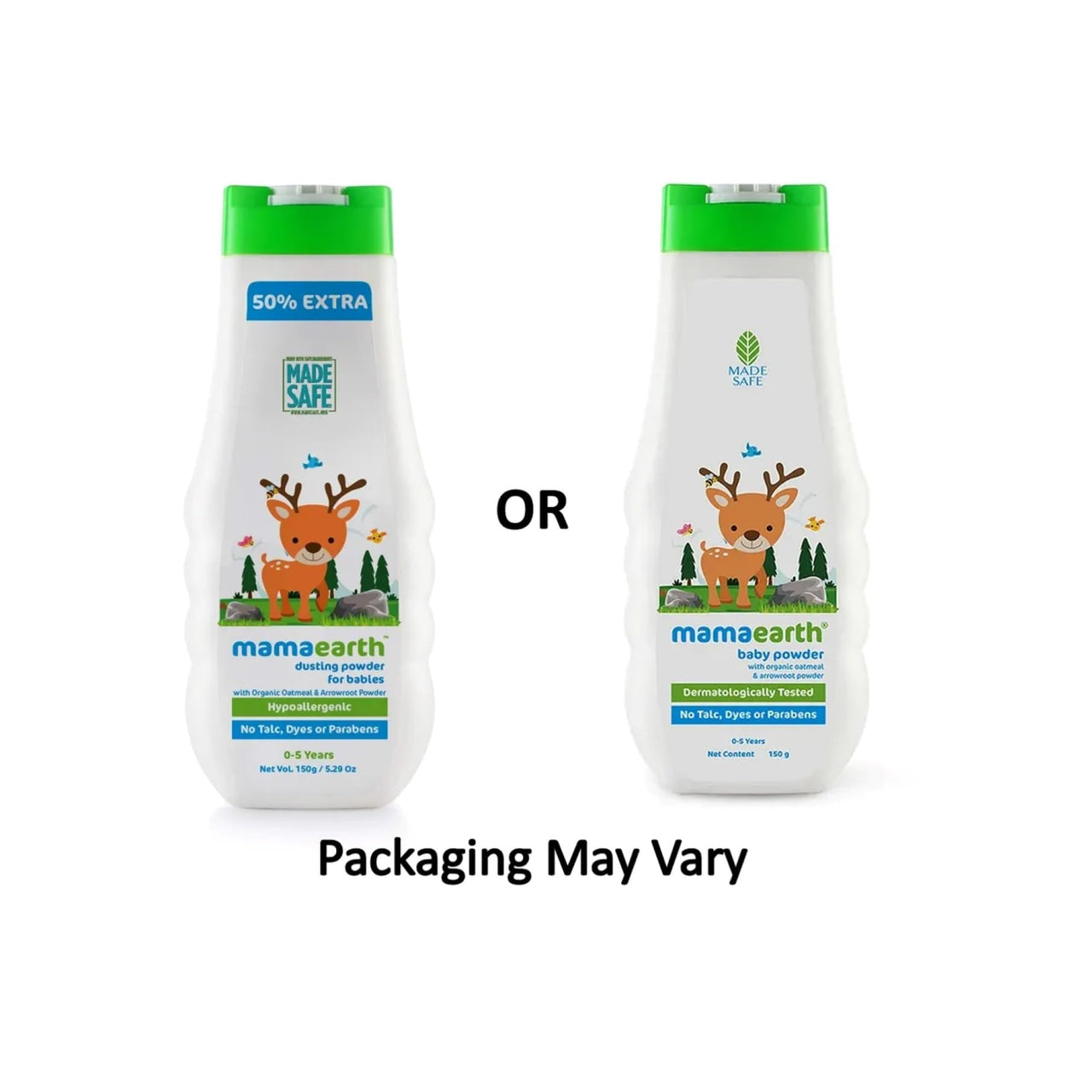 Mamaearth dusting powder with organic oatmeal & arrowroot powder for Babies, 150g