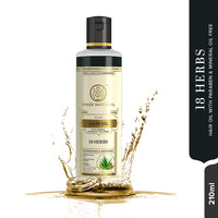 Khadi Natural Ayurvedic 18 Herbs Hair Oil | Repairs Dry Scalp | Boosts Hair Health | Promotes Healthy Hair | Paraben & Mineral Oil Free | Natural Care for All Hair Types| 210 ml