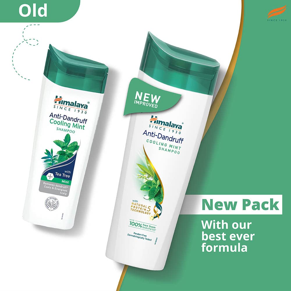 Himalaya Anti-Dandruff Cooling Mint Shampoo | Fights Dandruff | Soothes Scalp & Revives Hair | Enriched with Tea Tree Oil & Mint | For Women & Men | 200ml