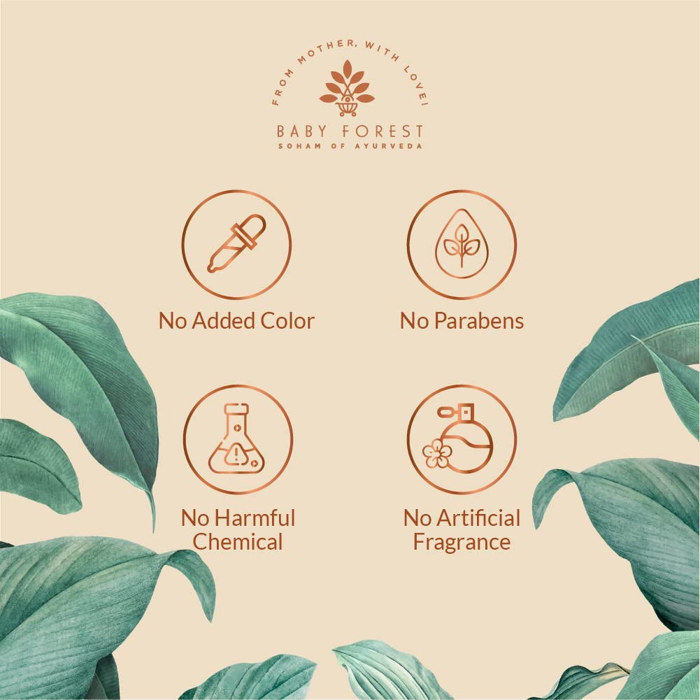 Baby Forest Mridul Poshaak Liquid Wash for Baby Clothes- 500 ml With Herbs & Plant extracts, Mineral Oil-free and Bleach-free formulations, Natural Neem Antiseptic and Antibacterial agent