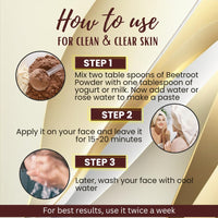 VEDAHARVEST Beetroot Powder For Face, Skin & Hair | Rich In Antioxidants | Lip Care | Drinking | Eating | Immunity | Pre -Workout | Natural Brightening, Anti-Aging & Glowing Complexion (150 gm)