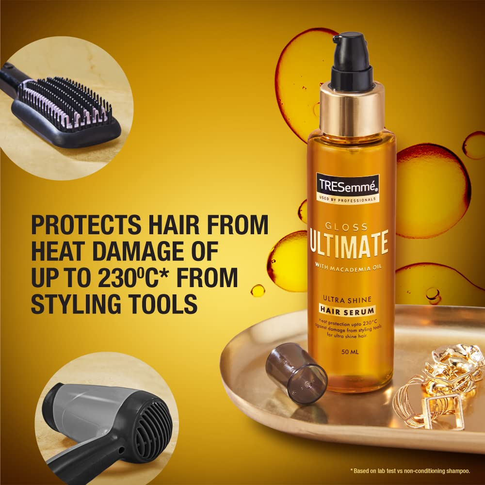 TRESemme Smooth and Shine Kit for Super shiny Finish 340 ml Shampoo and Gloss Ultimate 50ml Serum
