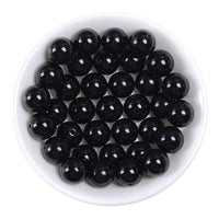 Natural Stone Beads 6mm Black Onyx Agate Gemstone Round Loose Beads Crystal Energy Stone Healing Power for Jewelry Making DIY,1 Strand 15