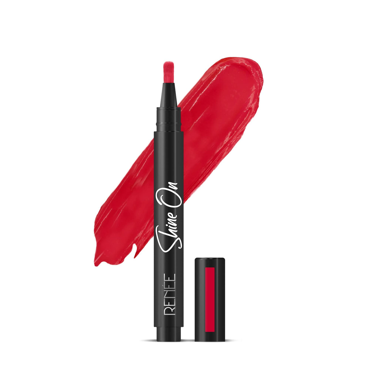 RENEE Shine On Lip Lacquer Scarlet Spark 1.8Ml| Long Lasting, Lightweight, Non Drying & Non Sticky| High Glossy, Intense Color & Glassy Shine & Madness Ph High-Glossy Lipstick 3Gm