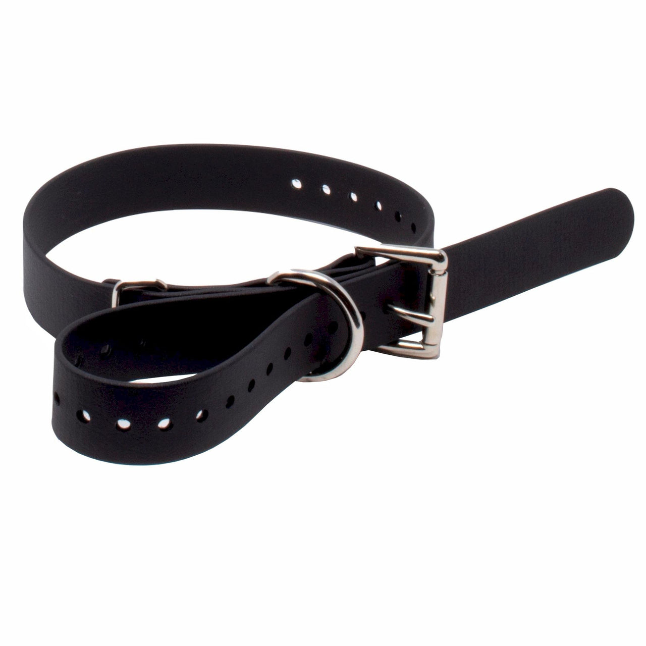 Educator Biothane Dog Collar, Waterproof, Odorproof, Metal Buckle and D Ring, Adjustable for Custom Fit, Cool and Comfortable, for Small, Medium, or Large Dogs, 1-Inch, Black 1" Wide Fits 800 and 1200 Series