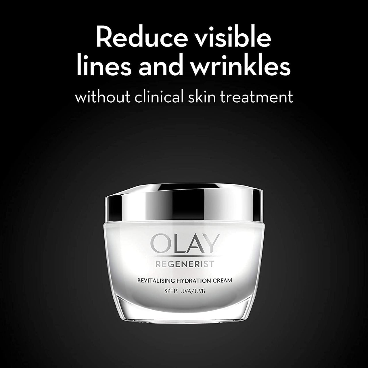 Olay Regenerist Revilatising Hydration Cream with SPF 15 | Hydrated, Plump, Bouncy Skin | With Hyaluronic Acid, Niacinamide and Peptides | Normal, Oily, Dry, Combination Skin | 50g