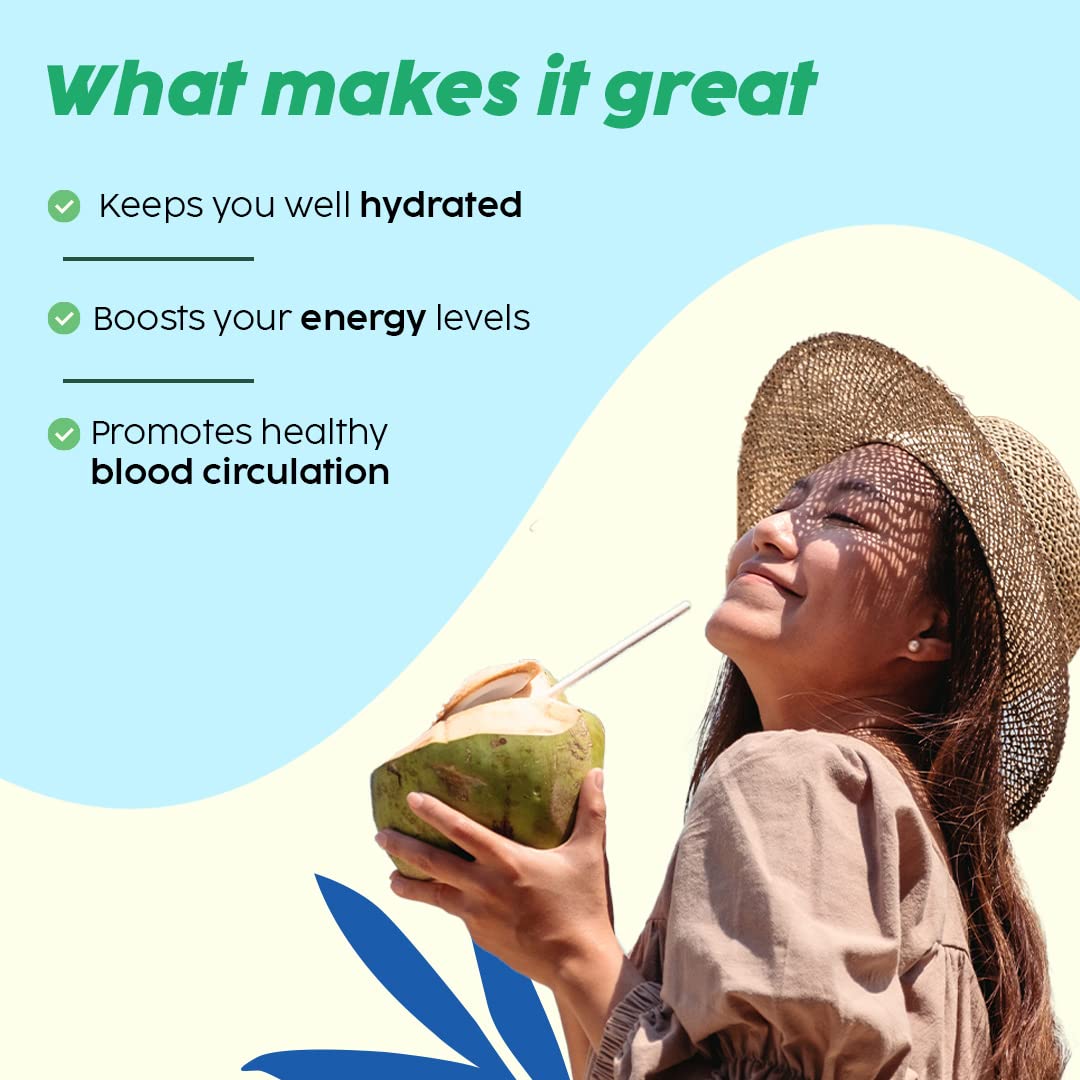 PLIX - THE PLANT FIX Tender Coconut Water Premix Powder Pack of 30 Sachets with Natural Electrolytes for an Instant Energy fix and easy Digestion, Nariyal Paani for Daily Hydration & Healthy Skin